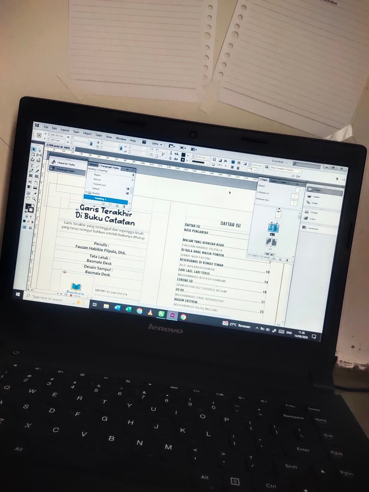 Foto produk Editor dan Layout Naskah Buku